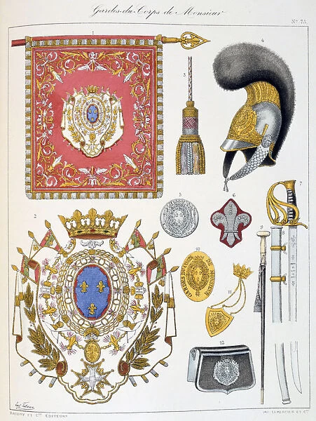 Gardes-du-Corps de Monsieur, Insignia Artist: Eugene Titeux