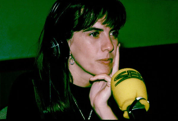 Gemma Nierga (1965 -), Spanish radio and television journalist, Gemma Nierga in radio studio