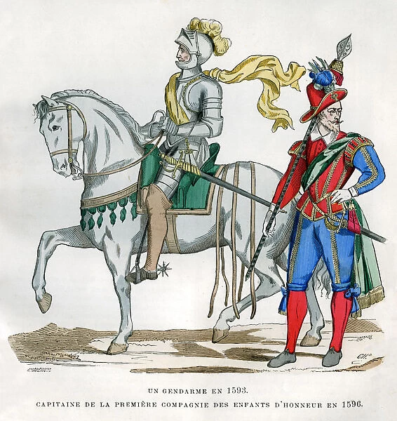 Gendarme, 1583, and captain of the 1st Company of the Enfants d Honneur, 1596 (1882-1884)