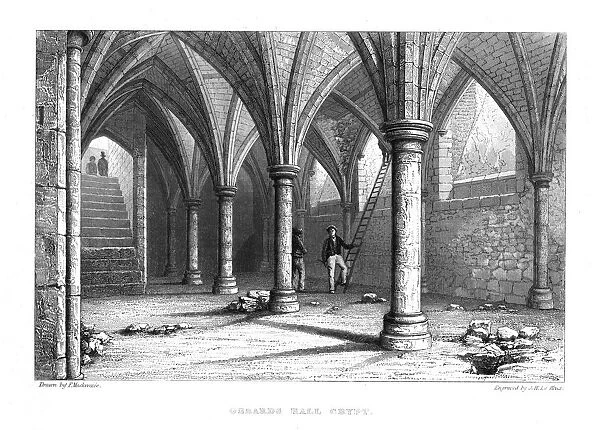 Gerards Hall Crypt. Guildhall London, 1886. Artist: John Henry Le Keux