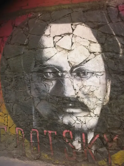 Framed Print : Leon Trotsky Graffiti Print, Leon Trotsky Museum Collection