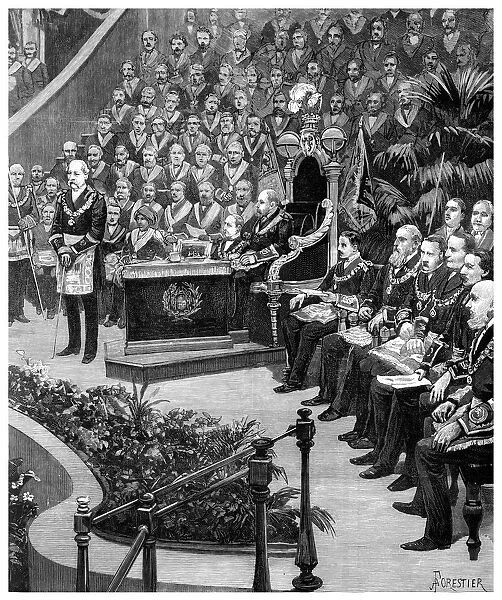Grand Masonic gathering, 1887