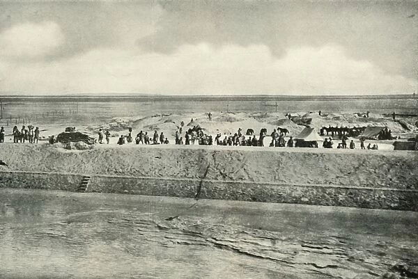 Guarding the Banks of the Suez Canal, (1919). Creator: Unknown