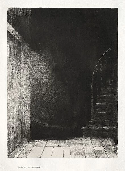 The Haunted House: We Both Saw a Large Pale Light, 1896. Creator: Odilon Redon (French