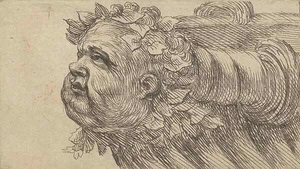 Head of a Child on the Bow of a Ship, from Divers Masques, ca. 1635-45