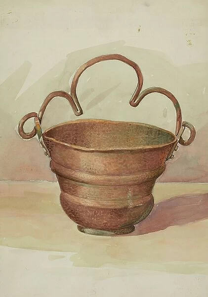 Holy Water Bucket, c. 1936. Creator: Dana Bartlett