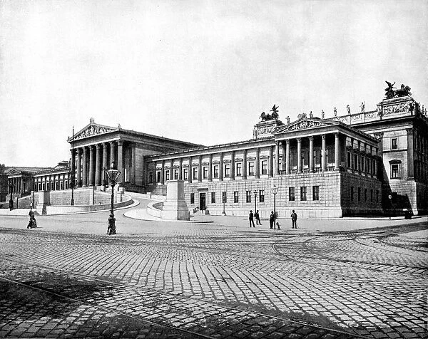 Houses of Parliament, Vienna, 1893. Artist: John L Stoddard