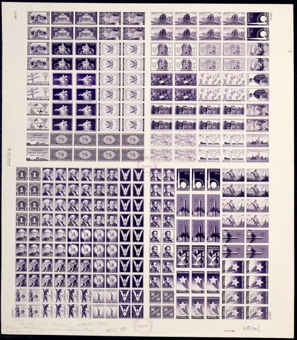 Framed Print : Experimental Huck Press Print, 1957 Framed Print : Experimental Huck Press Print, 1957