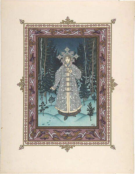Illustration for the Fairy tale Snegurochka, c. 1925. Artist: Zvorykin, Boris Vasilievich