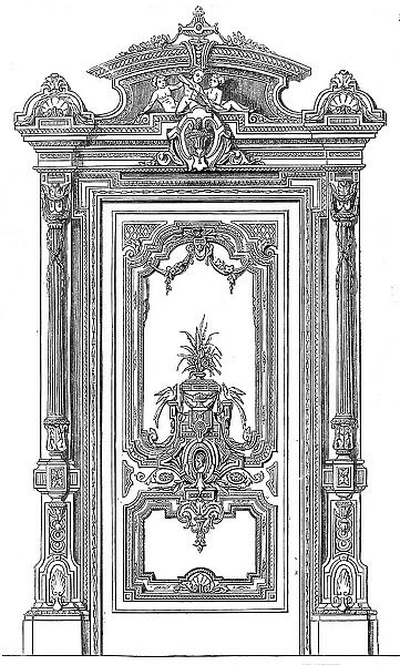 The International Exhibition: ornamental door by White and Parlby of Great Marlborough-street, 1862. Creator: Unknown