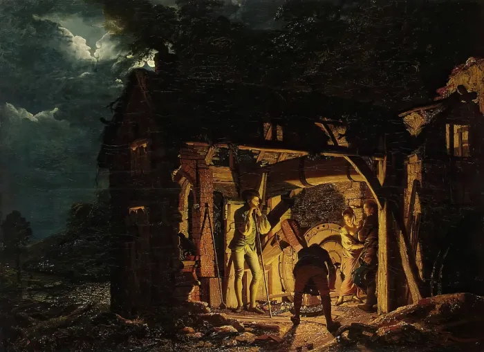 Framed Print : Iron Forge Viewed from Without Print, 1773 Framed Print : Iron Forge Viewed from Without Print, 1773