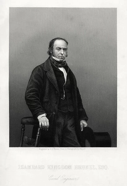 Isambard Kingdom Brunel, British engineer, c1880. Artist: DJ Pound