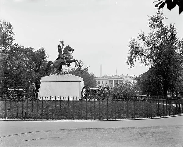 Jackson's statue, [Lafayette Square], Washington, D.C. between 1880 and 1897. Creator: William H. Jackson