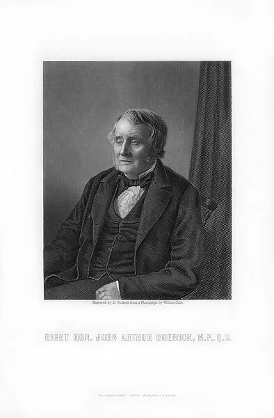 John Arthur Roebuck, British politician, (1881). Artist: E Stodart