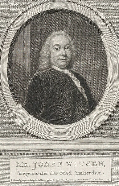 Jonas Witsen, Burgemeester der Stad Amsterdam, ca. 1749. Creator: Jacobus Houbraken
