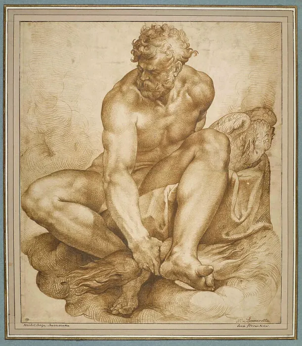 Framed Print : Jupiter Sitting on Clouds, 1574 Print, Louvre Collection Framed Print : Jupiter Sitting on Clouds, 1574 Print, Louvre Collection
