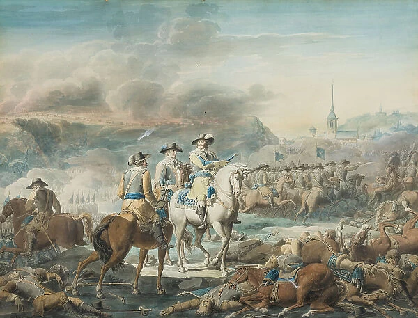 King Gustav II Adolf of Sweden at Wittstock, 1810. Creator: Emanuel Limnell
