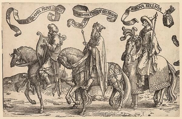 The Twelve Kings of Israel: David, Solomon, Rehoboam, 1515-1517. Creator: Lucas van Leyden (Dutch