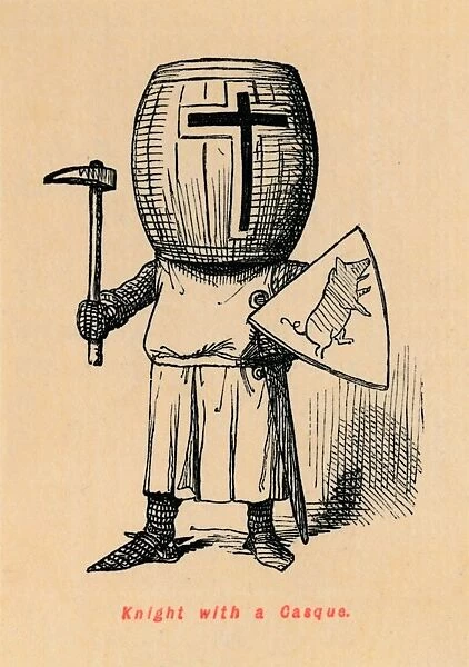 Knight with a Casque, c1860, (c1860). Artist: John Leech
