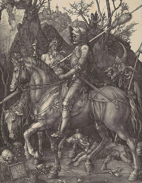 Knight, Death, and the Devil, 1513. 1513. Creator: Albrecht Durer