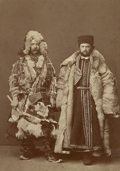 Krasnoyarsk merchants at the fair in Nizhny Novgorod, 1860-1870. Creator: Andrei Osipovich Karelin
