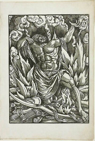 The Labors of Hercules: Hercules on the Pyre, c. 1528. Creator: Gabriel Salmon