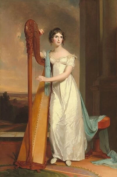Lady with a Harp: Eliza Ridgely, 1818. Creator: Thomas Sully