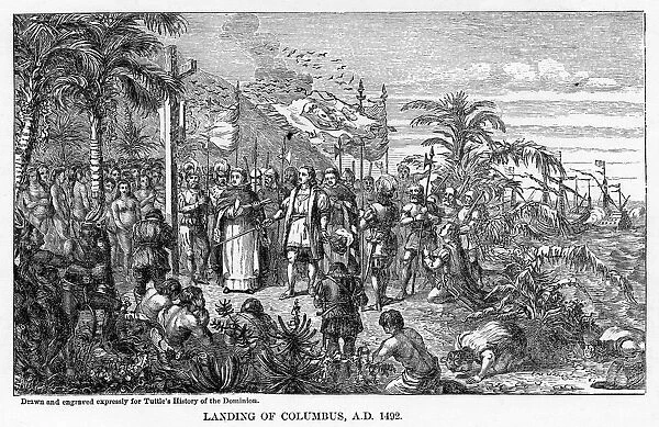 Landing of Columbus, AD 1492, (1877)