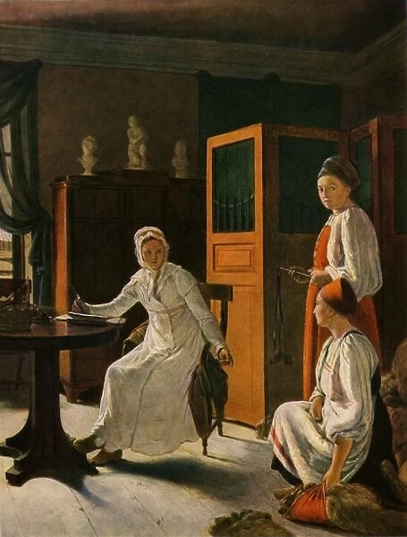 The Landowners Wife in the Morning, 1823, (1965). Creator: Aleksey Venetsianov