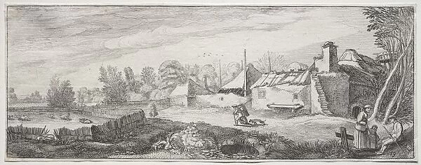 Landscape with a Farm. Creator: Jan van de Velde (Dutch, 1620-1662)