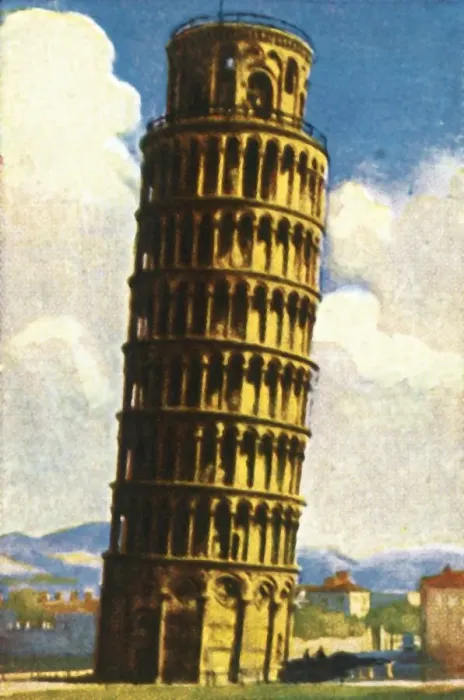 Framed Print : The Leaning Tower of Pisa Print, c1928 Framed Print : The Leaning Tower of Pisa Print, c1928