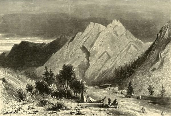 Limestone Formation, on Pitt River, 1872. Creator: Alfred Harral