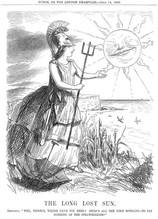 Framed Print : Print of Britannia greeting the returning sun Framed Print : Print of Britannia greeting the returning sun