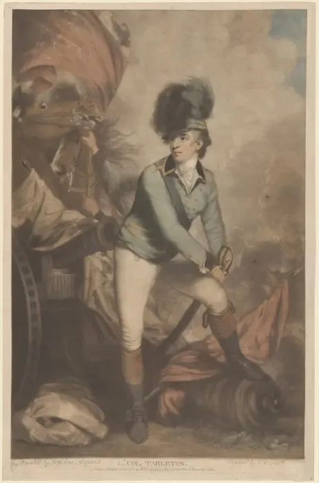 Framed Print : Lt. Colonel Tarleton Print, 1782