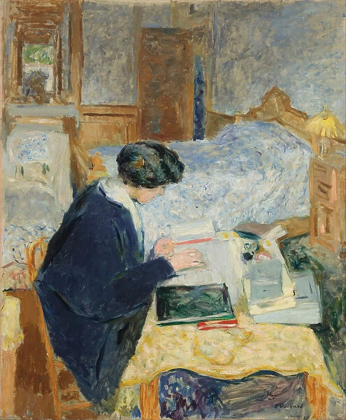 Lucy Hessel Reading, 1913. Artist: Vuillard, Edouard (1868-1940)