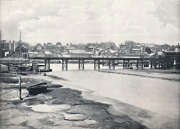 Lymington - The Bridge and the Town, From the River, 1895