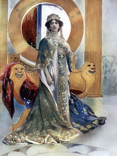 Madame Otero in L Imperatrice, c1902. Artist: Rautlinger
