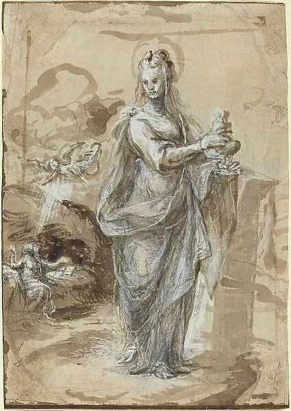 Mary Magdalene [recto], in or after 1524. Creator: Biagio Pupini