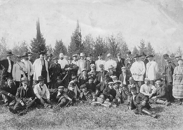 Members of the community of shooting enthusiasts, 1910-1919. Creator: Unknown