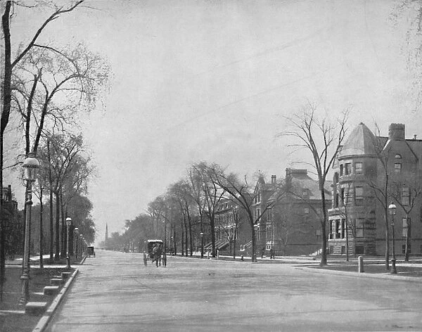Michigan Avenue, Chicago, looking south, c1897. Creator: Unknown