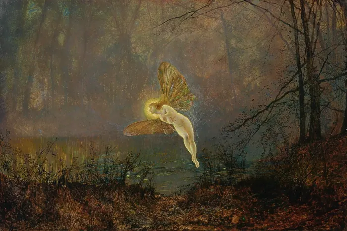 Framed Print : Print of Midsummer Night or Iris, 1876 by John Atkinson Grimshaw