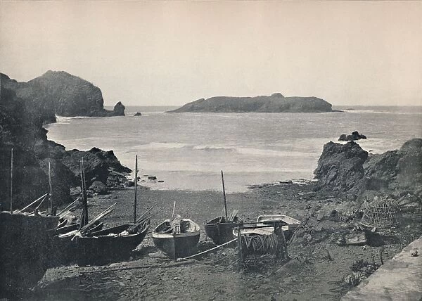 Mullion Cove - Showing Mullion Island, 1895