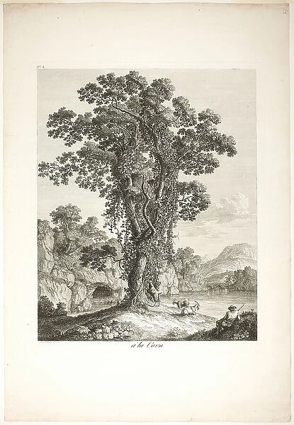 Near la Cava, from Suite de IV Vues Dessinées Dans le Roiaume de Naples, 1779. Creator: Jacob Philip Hackert