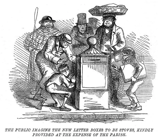 New letter boxes being mistaken for heating stoves!, 1855