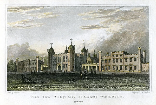 The New Military Academy Woolwich, Kent, c1829. Artist: J Rogers
