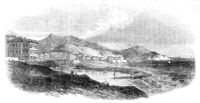 Framed Print : Print of Nice, 1854 Framed Print : Print of Nice, 1854