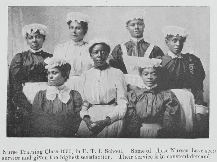 Framed Print : Nurse Training Class Print 1900