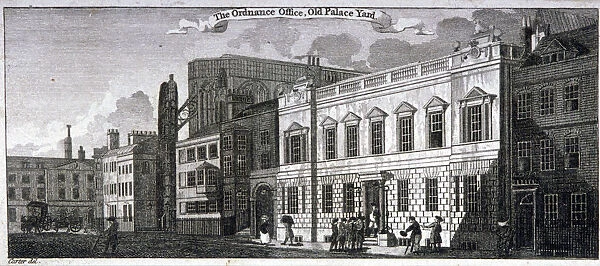 Ordnance office for the Palace of Westminster, Old Palace Yard, Westminster, London, 1783
