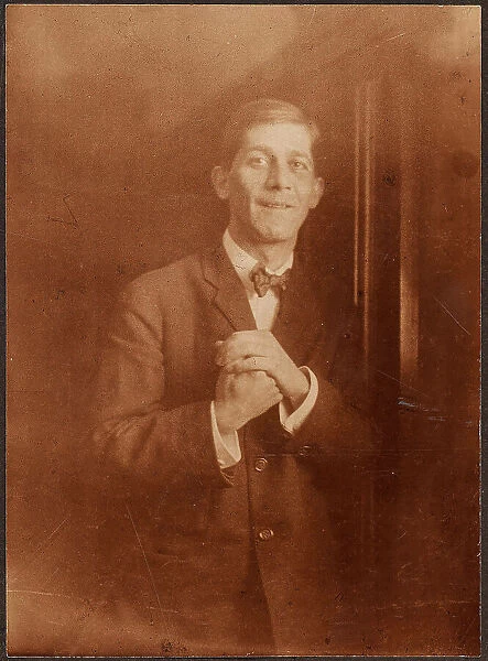 Oskar Kokoschka during his time as a professor at the Dresden Art Academy, 1920. Creator: Erfurth, Hugo (1874-1948)
