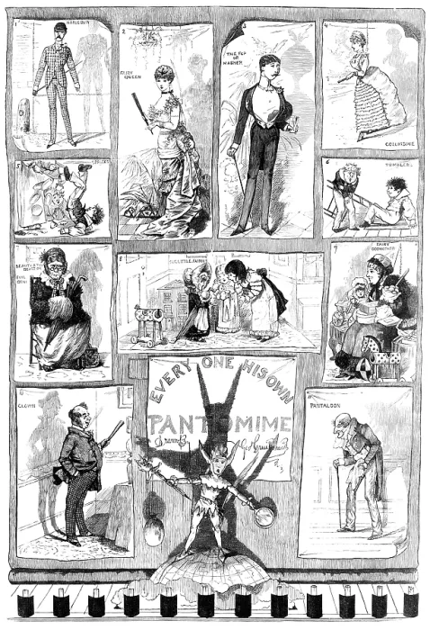 Framed Print : Print of 'Everyone His Own Pantomime' (1883) Framed Print : Print of 'Everyone His Own Pantomime' (1883)